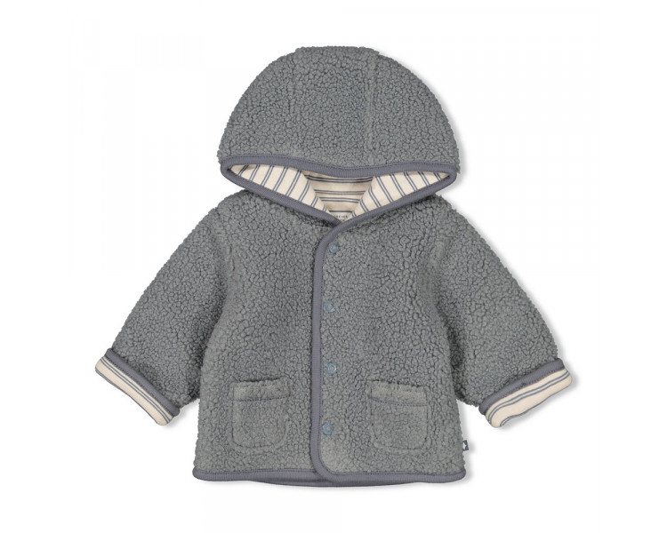 FEETJE : Bouclé reversible jacket with hood - Fore