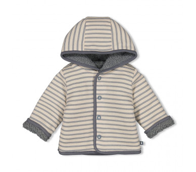 FEETJE : Bouclé reversible jacket with hood - Fore