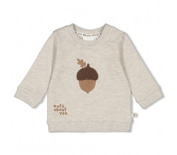 FEETJE : Sweater - Acorn GreyMelange