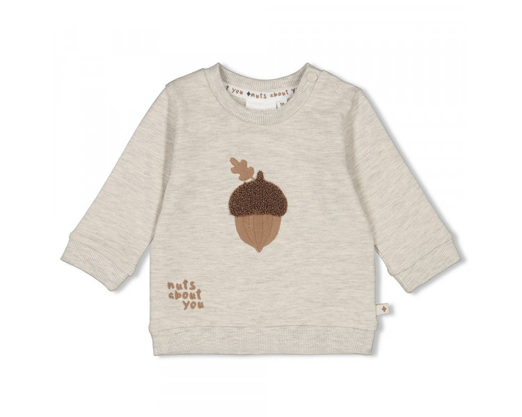 FEETJE : Sweater - Acorn GreyMelange