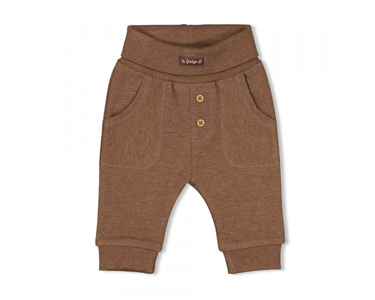 FEETJE : Ribbed trousers - Acorn BrownMelange