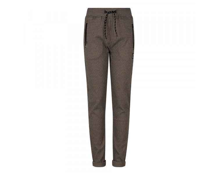 INDIAN BLUE : JOG PANT CHECK Walnut Brown