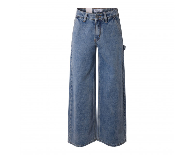 HOUND : Denim broek met stretch, zeer wijde pijpen