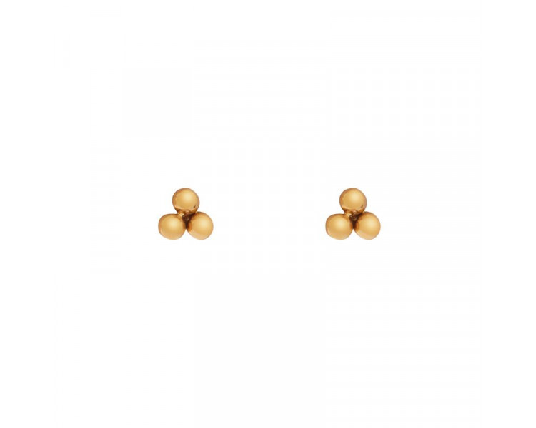 STUD EARRINGS DOTS - GOLD