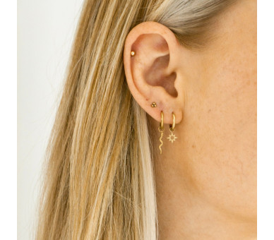 STUD EARRINGS DOTS - GOLD