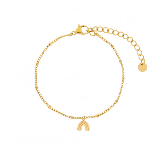 Bracelet breloque arc-en-ciel