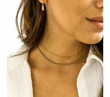 Collier à partager à cœur ouvert