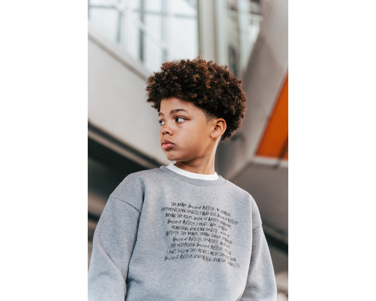 HOUSE OF ARTISTS : Sweater Mid Grey Melee