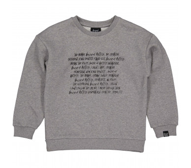 HOUSE OF ARTISTS : Sweater Mid Grey Melee