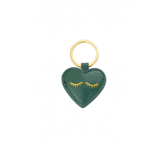 Sleutelhanger heartful smile green