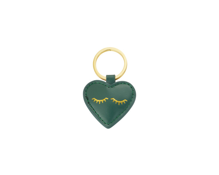 Sleutelhanger heartful smile green