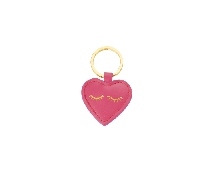 Sleutelhanger heartful smile baby pink