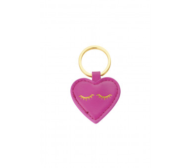 Sleutelhanger heartful smile baby pink