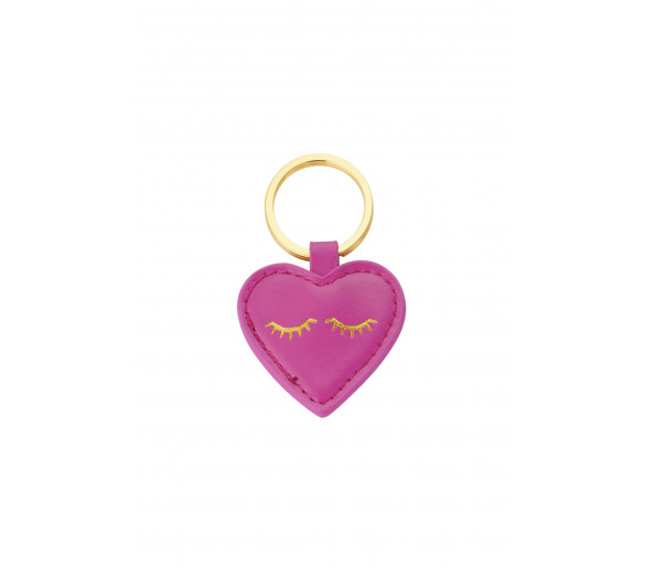 Sleutelhanger heartful smile baby pink