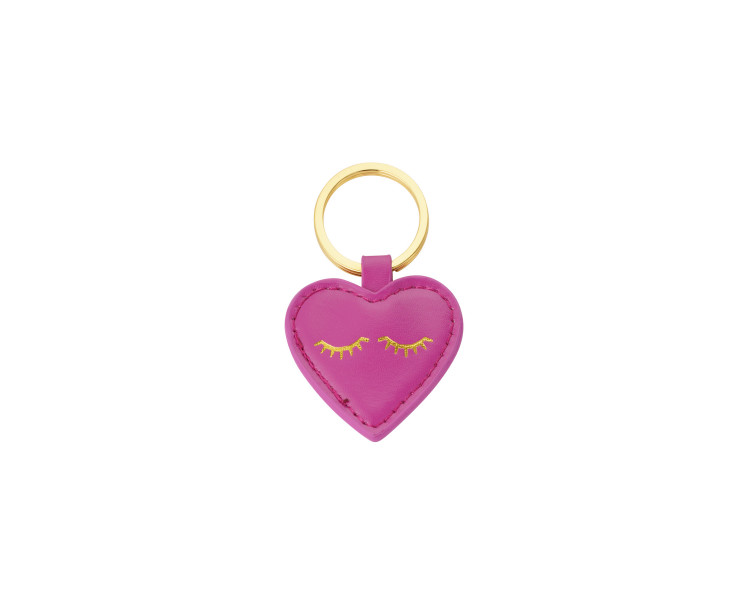 Sleutelhanger heartful smile baby pink