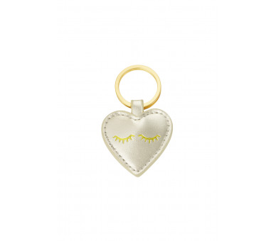 Sleutelhanger heartful smile gold