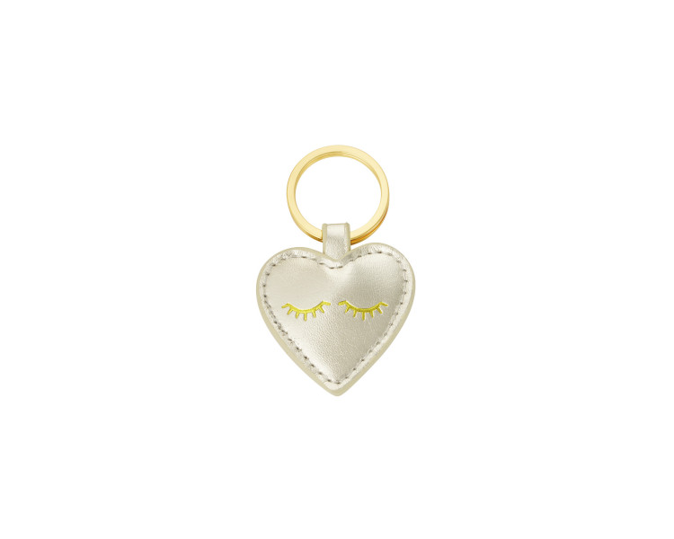 Sleutelhanger heartful smile gold