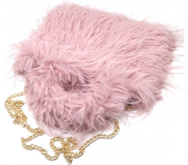 Fluffy Bag licht roos