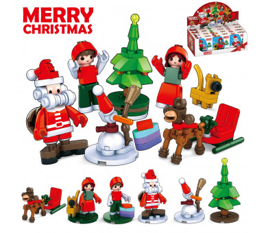 Building Blocks Christmas Set - 12pcs