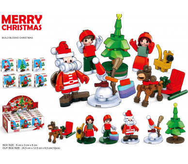 Building Blocks Christmas Set - 12pcs