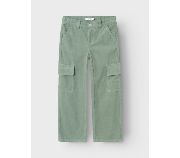 NAME IT : Zachte ribfluwelen cargo broek