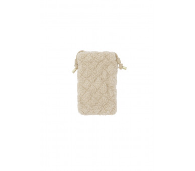 On-the-go teddy telefoontas - beige