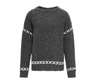 KIDS ONLY : Gebreide pullover kruisjes op de mw