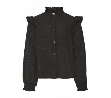 VERO MODA GIRL : Zwart bloesje met glitter