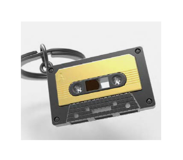 Audio Tape Key Ring