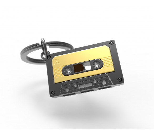 Audio Tape Key Ring