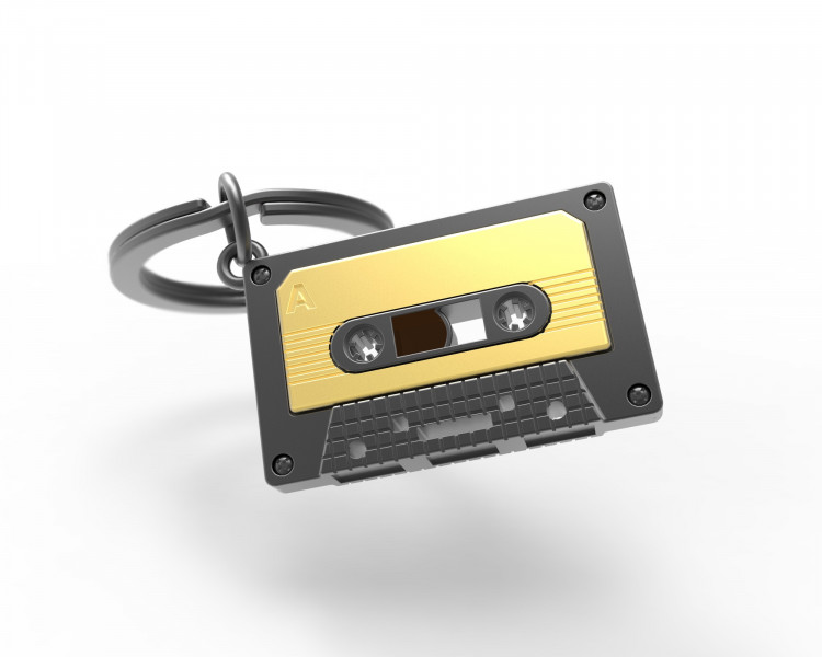 Audio Tape Key Ring