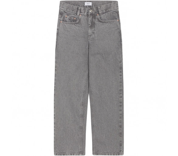 GRUNT : Wijde licht grijze jeans