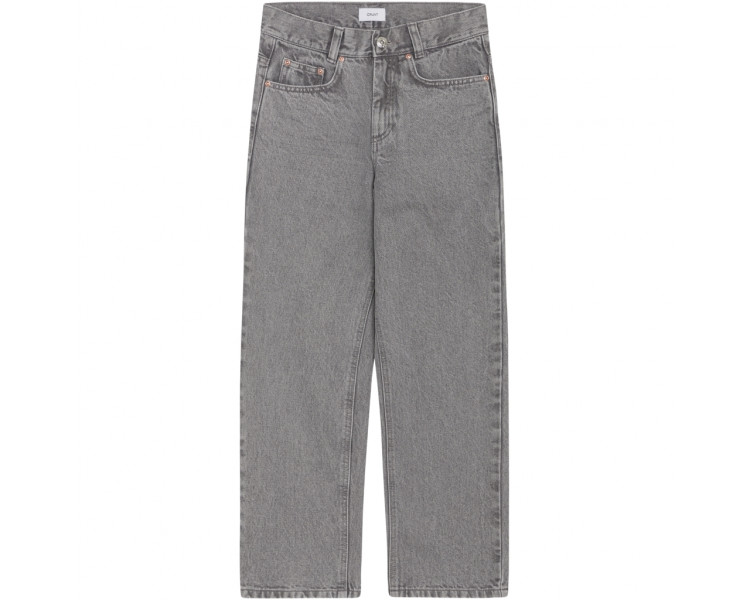 GRUNT : Wijde licht grijze jeans