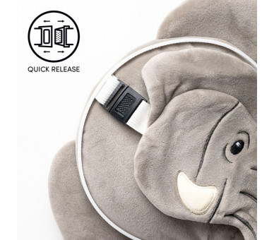 Relaxeazzz Olifant Rond Reiskussen & Slaapmasker