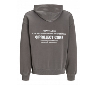 JACK & JONES : Oversize hoodie met print voor en achteraan