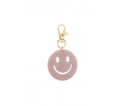 Keep Smiling sleutelhanger - roze