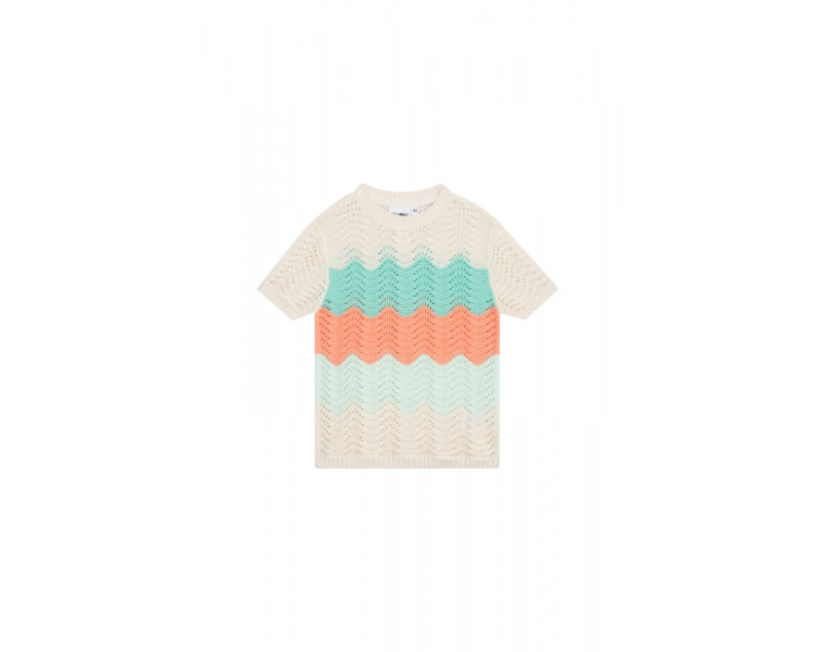 SOMEONE : Gebreide pull met korte mouwen