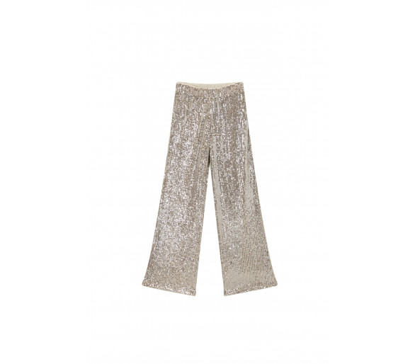 SOMEONE : Pantalon évasé à paillettes