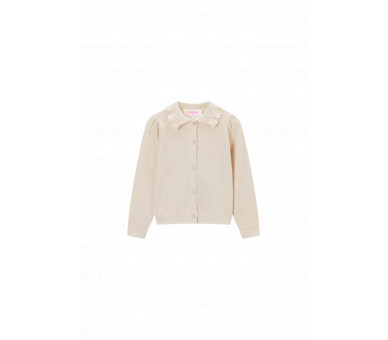 SOMEONE : Lurex vest met gepofte schouders