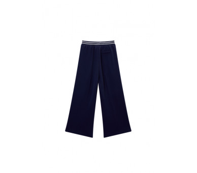 SOMEONE : Broek met nylon gebreide ribbel