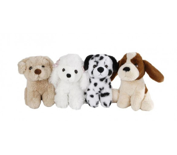 Pluche knuffel hond van 19 cm