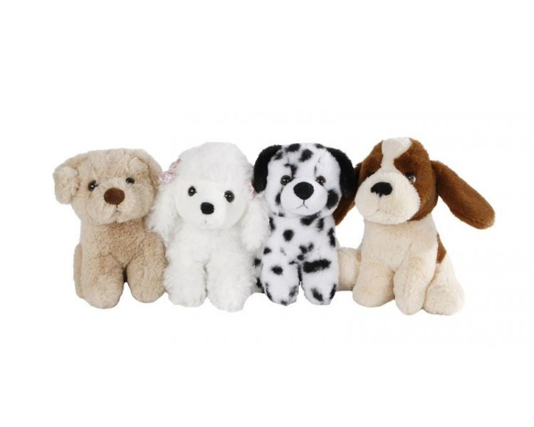 Pluche knuffel hond van 19 cm