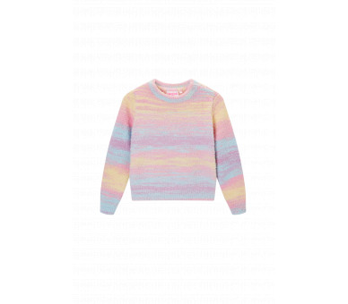 SOMEONE : Gebreide oversized pull met veelkleurige
