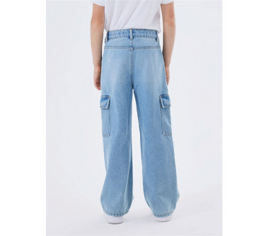 NAME IT : Cargo jeans met wijde pijpen