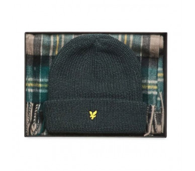 LYLE & SCOTT : Lamswollen sjaal + muts