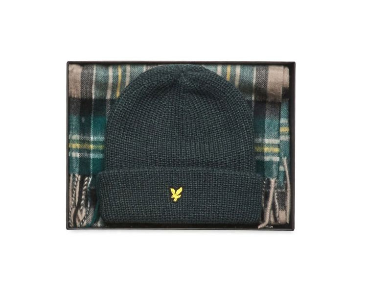 LYLE & SCOTT : Lamswollen sjaal + muts