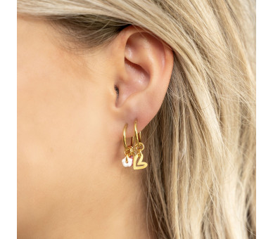 Boucles d'oreilles minimalistes flower power