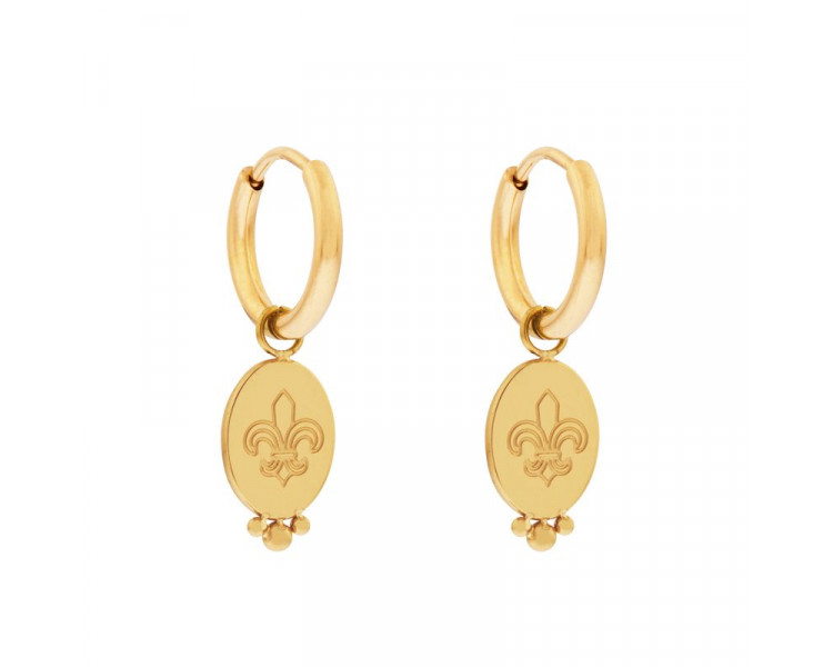 EARRINGS SMALL WITH PENDANT SWORD - GOLD
