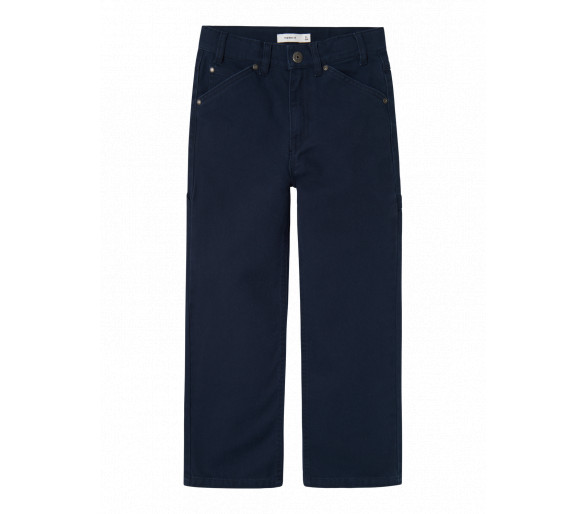 NAME IT : Pantalon large bleu foncé