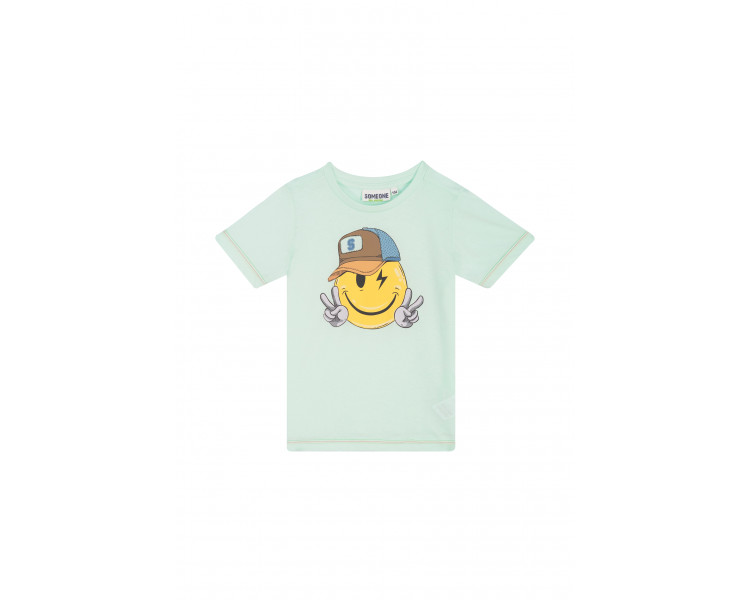 SOMEONE : T-shirt met smileyprint